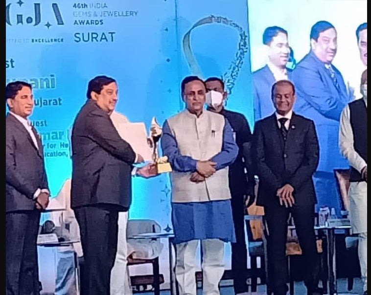 RMC GEMS India Ltd. Honoured for Highest Export in Cut & Polished Coloured Gemstones