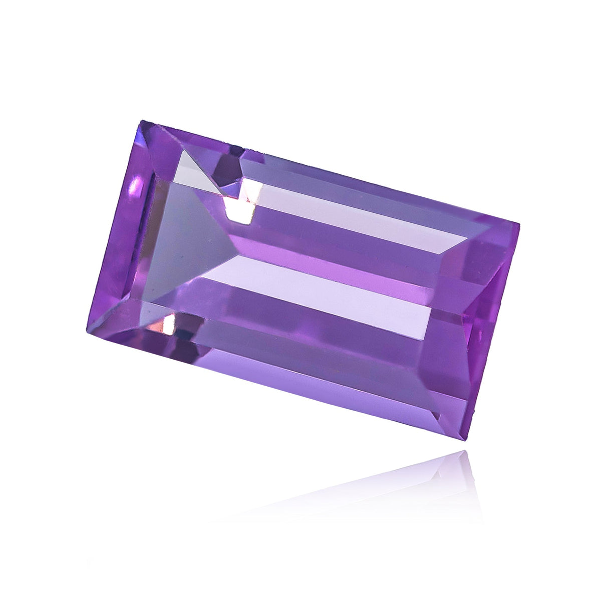 Brazilian Amethyst 10X5MM Baguette Cut