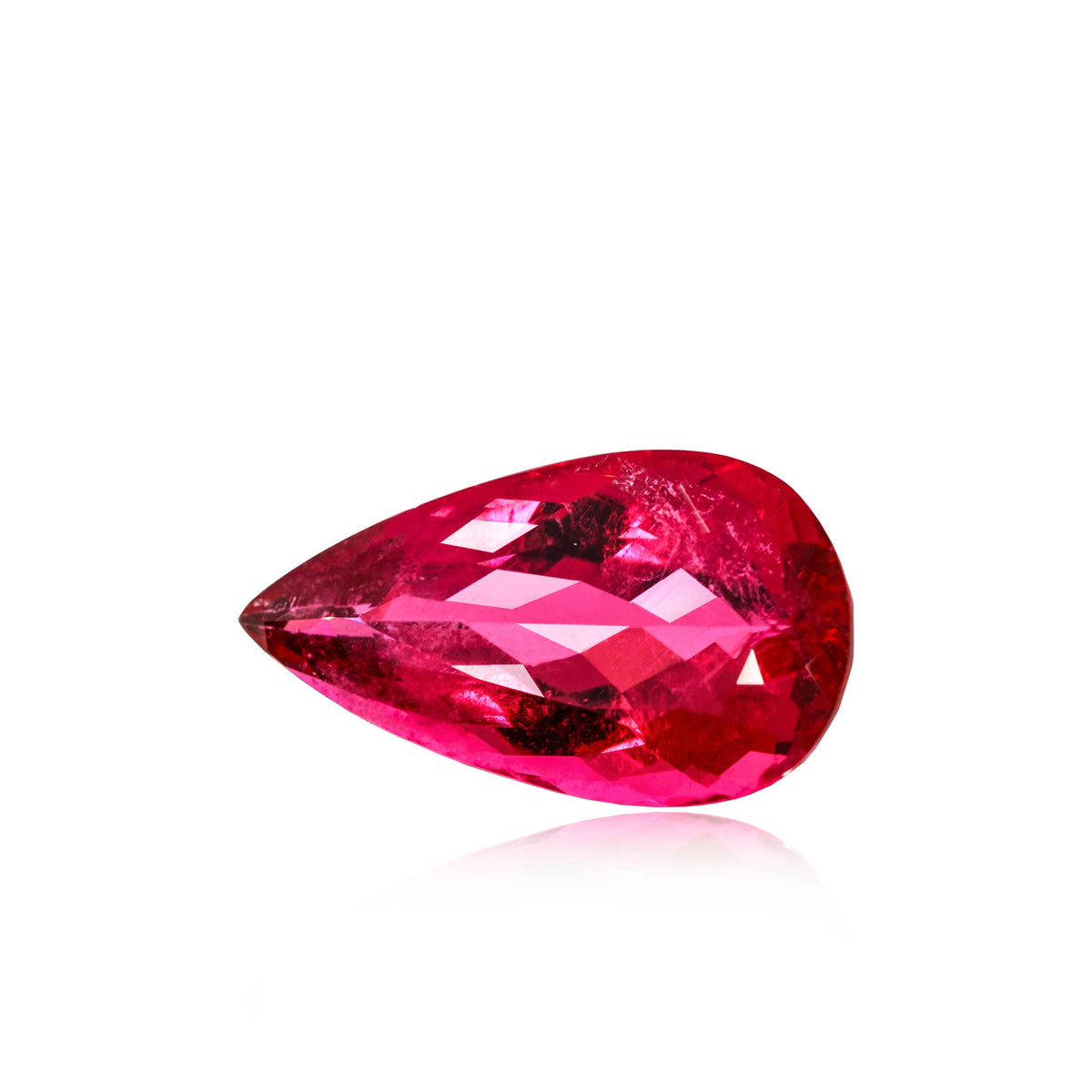 Rubellite 23.38 CT Pear Side View