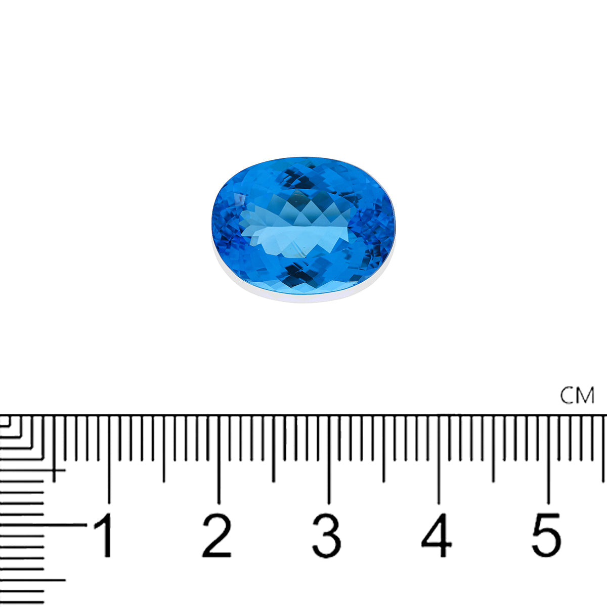 Swiss Blue Topaz 42.46 CTS 17.95X24.19X11.77 MM Oval - shoprmcgems