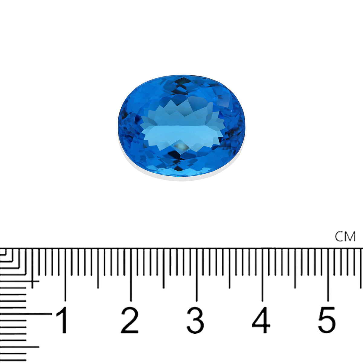 Swiss Blue Topaz 38.67 CTS 19.81X32.37X10.90 MM Oval - shoprmcgems