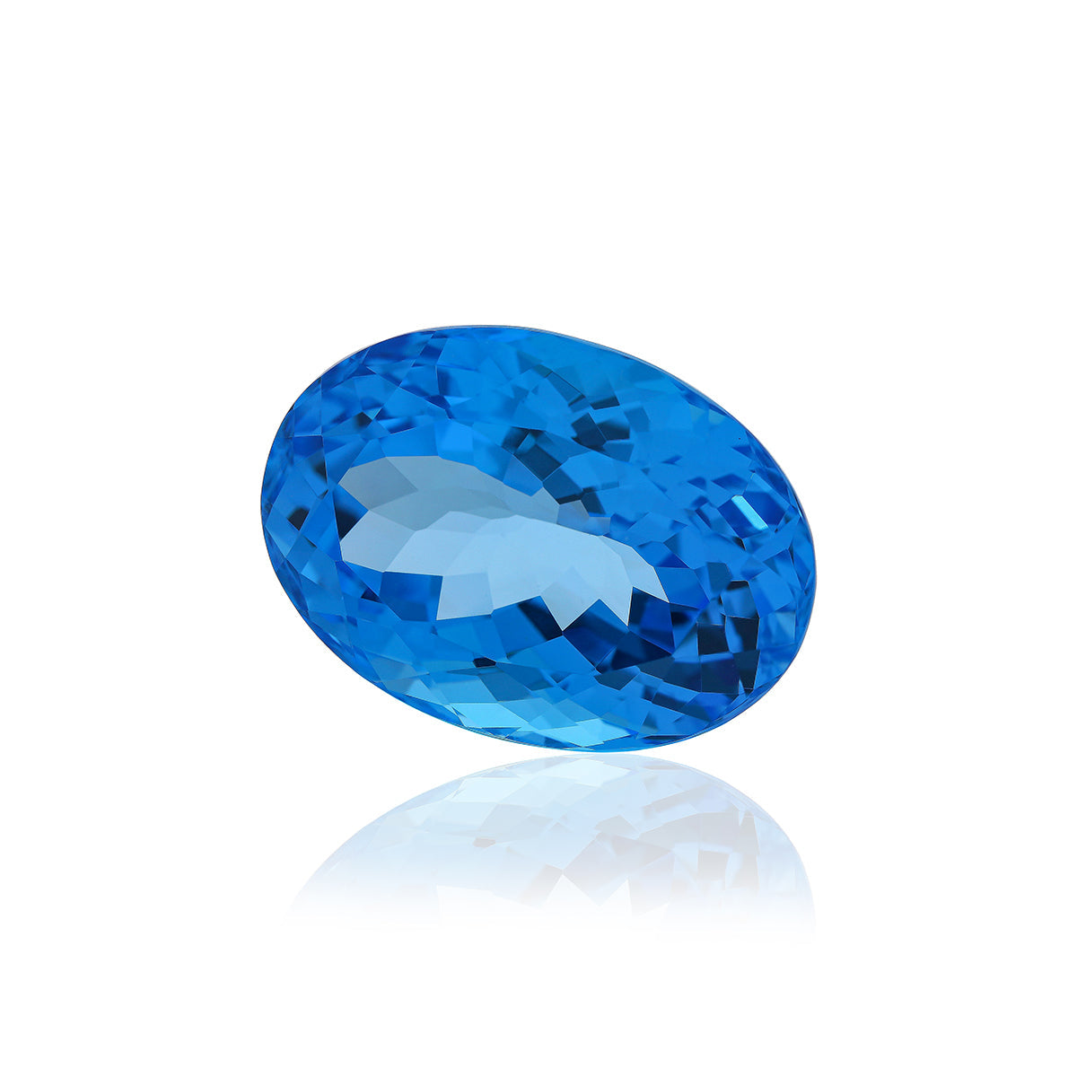 Swiss Blue Topaz 48.64 CTS 18.11X24.90X14.05 MM Oval - shoprmcgems