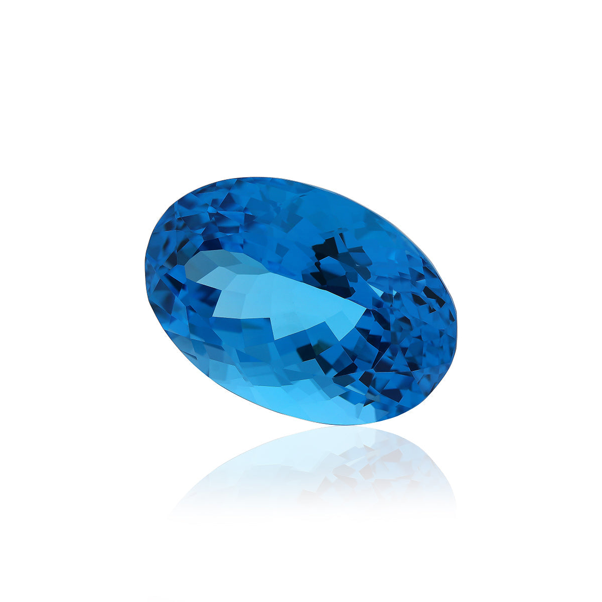 Swiss Blue Topaz 42.07 CTS 17.33X24.82X13.28 MM Oval - shoprmcgems