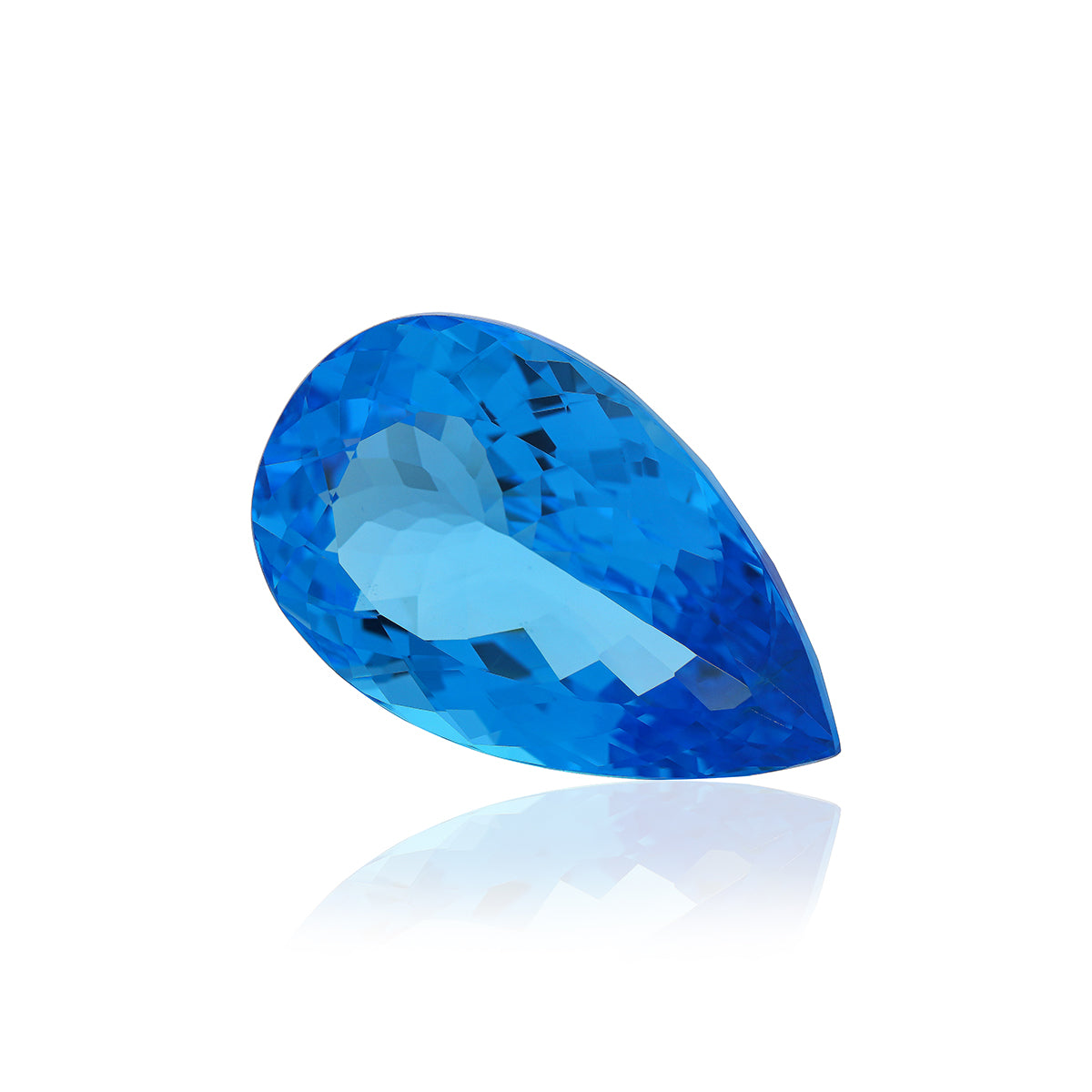 Swiss Blue Topaz 61.19 CT. 19.57X32.67X13,96 MM Pear - shoprmcgems