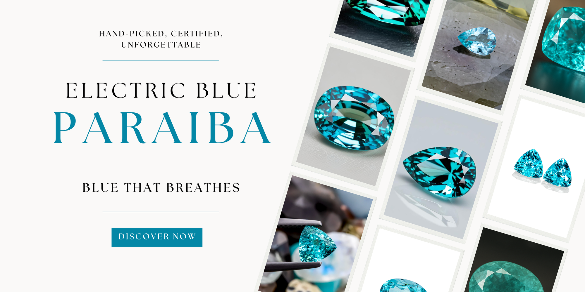 Paraiba tourmaline collection neon blue