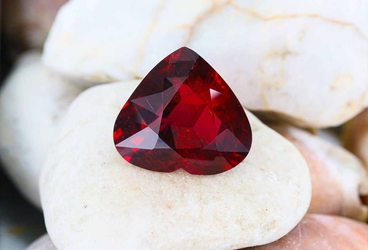 Stunning Rubellite Heart Gemstone from Brazil